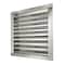 Gaf Master Flow 12 in. W X 12 in. L Metallic Silver Aluminum Wall Louver DA1212 - alternate 1
